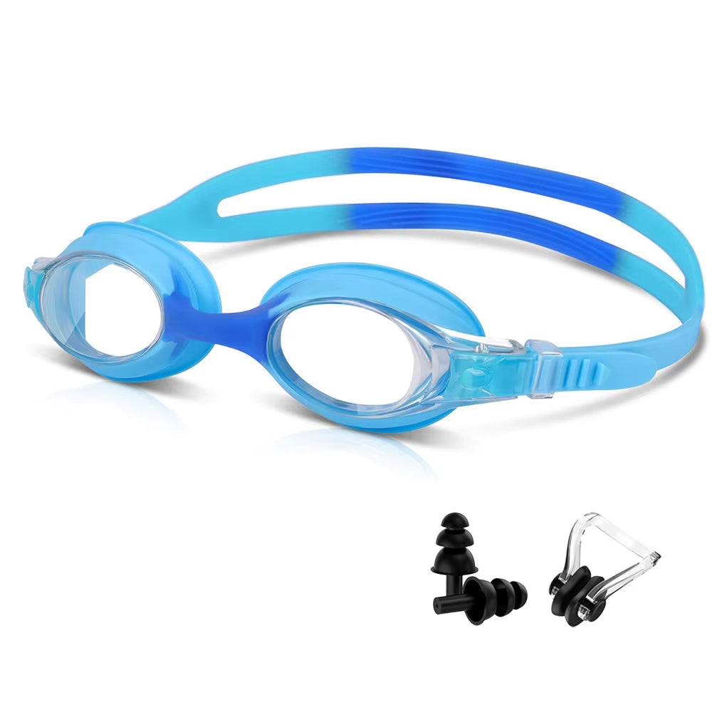 Kids Swimming Goggles with Adjustable Strap (Ages 3–14)