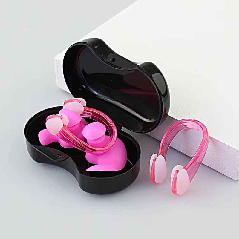 Swimming Nose Clip & Earplug Set – Eco-Friendly for Kids & Adults