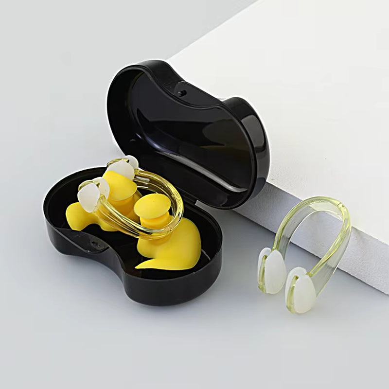 Swimming Nose Clip & Earplug Set – Eco-Friendly for Kids & Adults