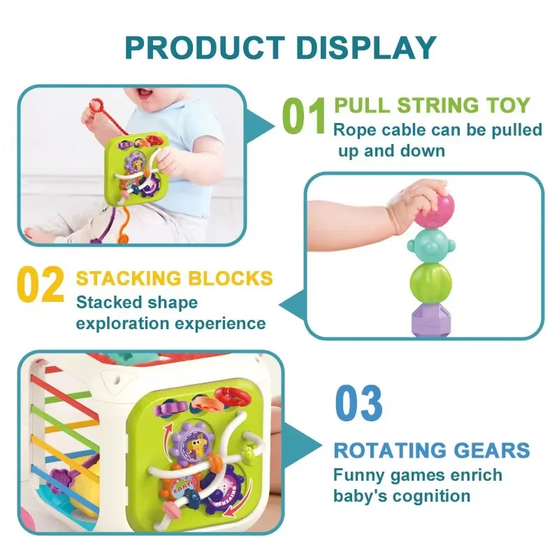 New Colorful Shape Blocks Sorting Game Baby Montessori Learning Educational Toys for Children Bebe Birth Inny 6 12 Months Gift
