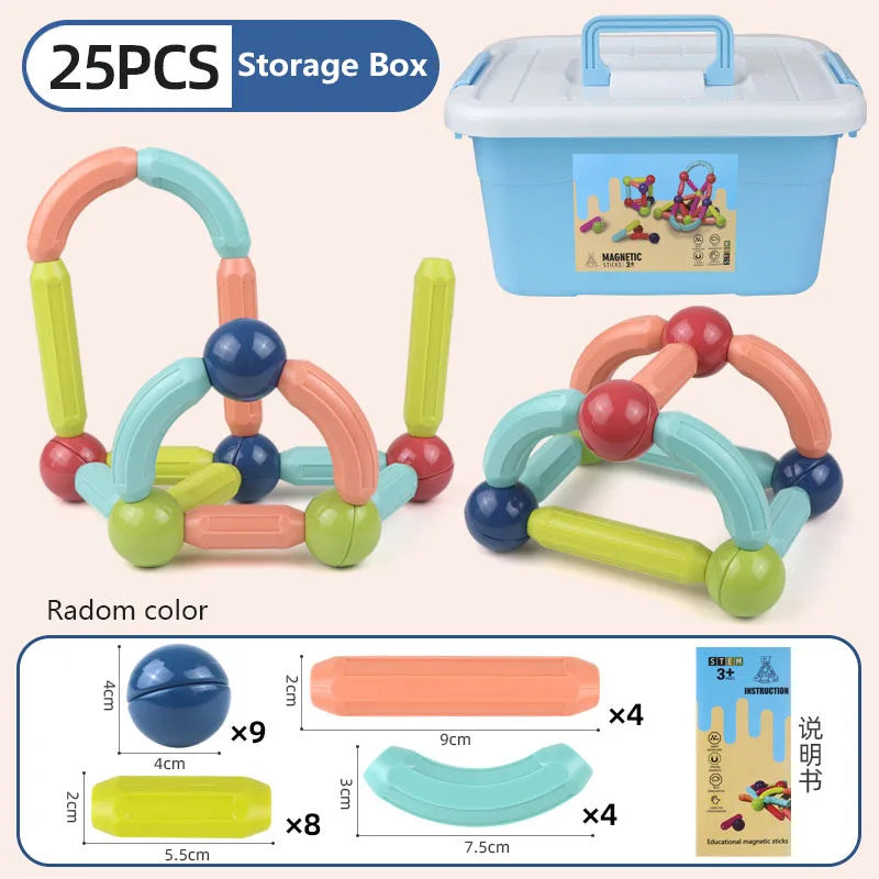 Magnetic Building Blocks Set – Educational STEM Toy for Kids