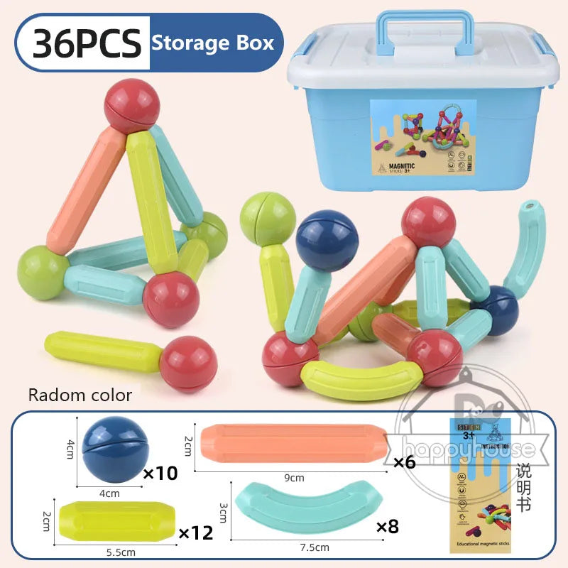 Magnetic Building Blocks Set – Educational STEM Toy for Kids