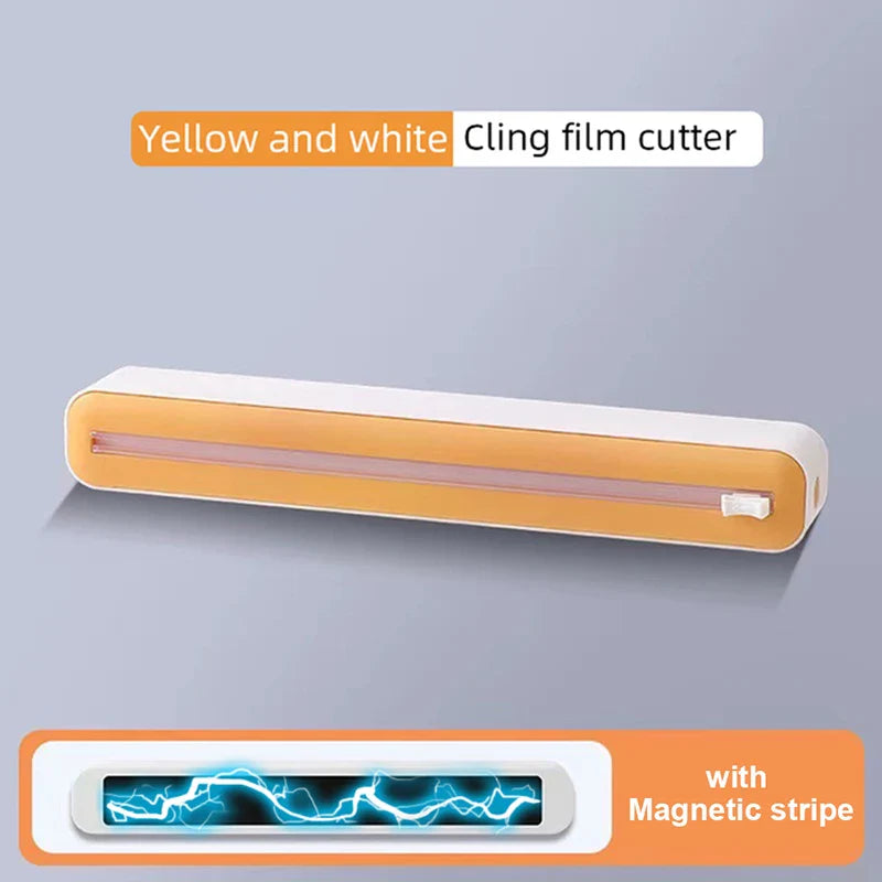 2-in-1 Magnetic Food Wrap Dispenser with Cutter