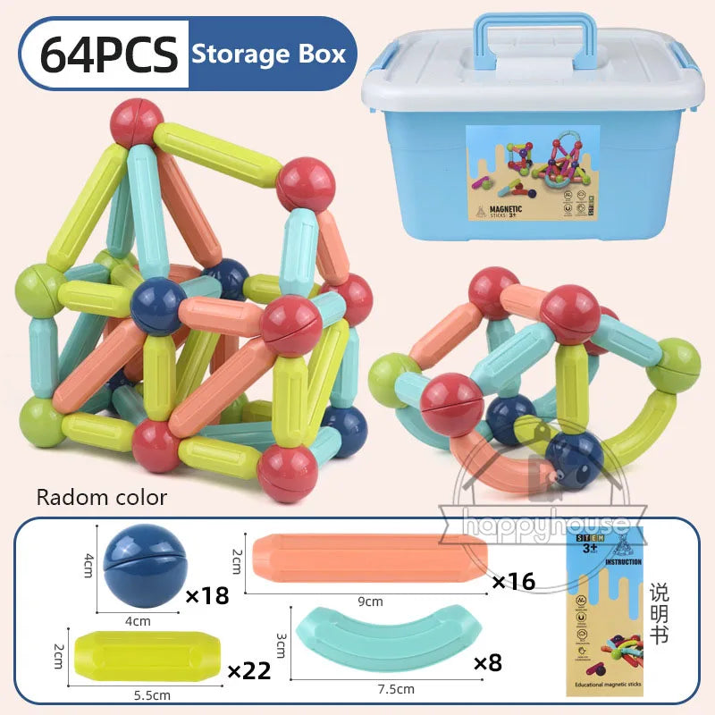 Magnetic Building Blocks Set – Educational STEM Toy for Kids