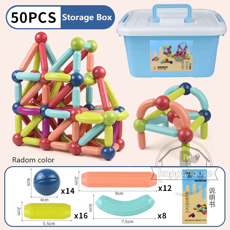 Magnetic Building Blocks Set – Educational STEM Toy for Kids