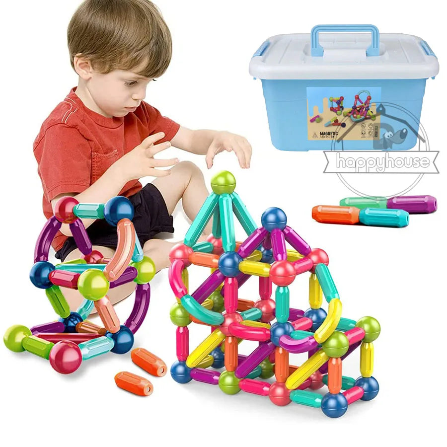 Magnetic Building Blocks Set – Educational STEM Toy for Kids
