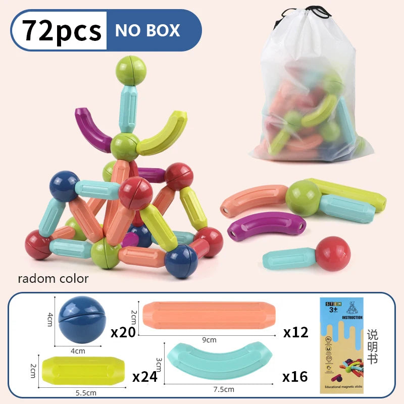 Magnetic Building Blocks Set – Educational STEM Toy for Kids