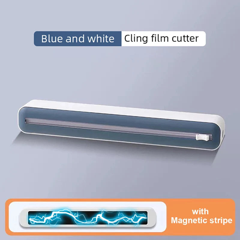 2-in-1 Magnetic Food Wrap Dispenser with Cutter