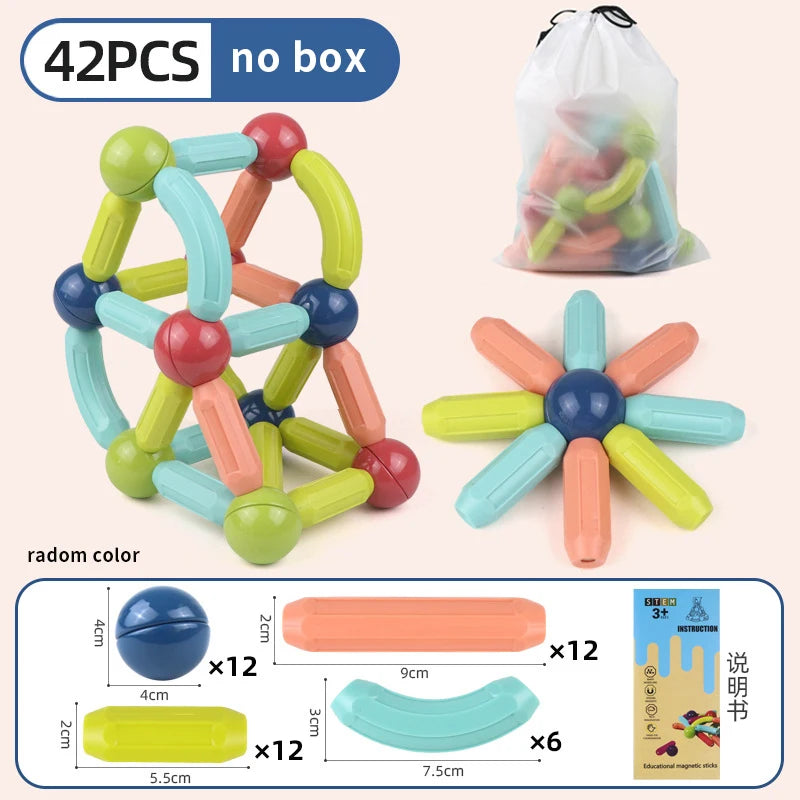 Magnetic Building Blocks Set – Educational STEM Toy for Kids