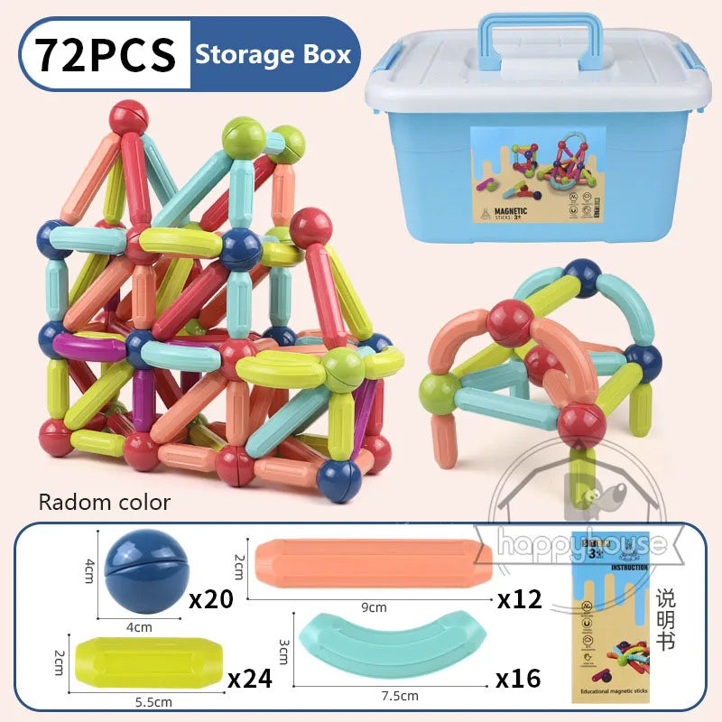 Magnetic Building Blocks Set – Educational STEM Toy for Kids