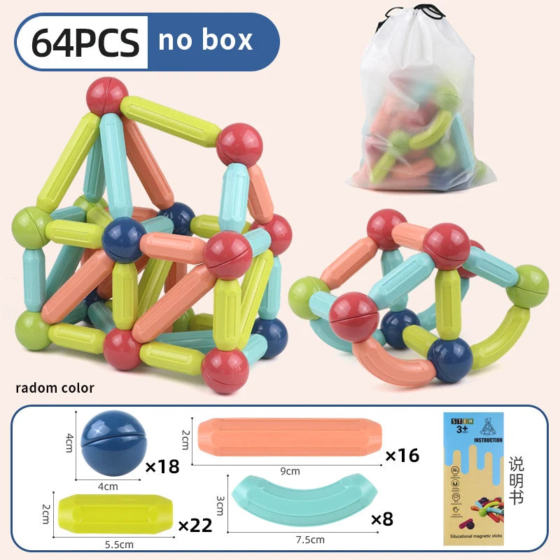Magnetic Building Blocks Set – Educational STEM Toy for Kids