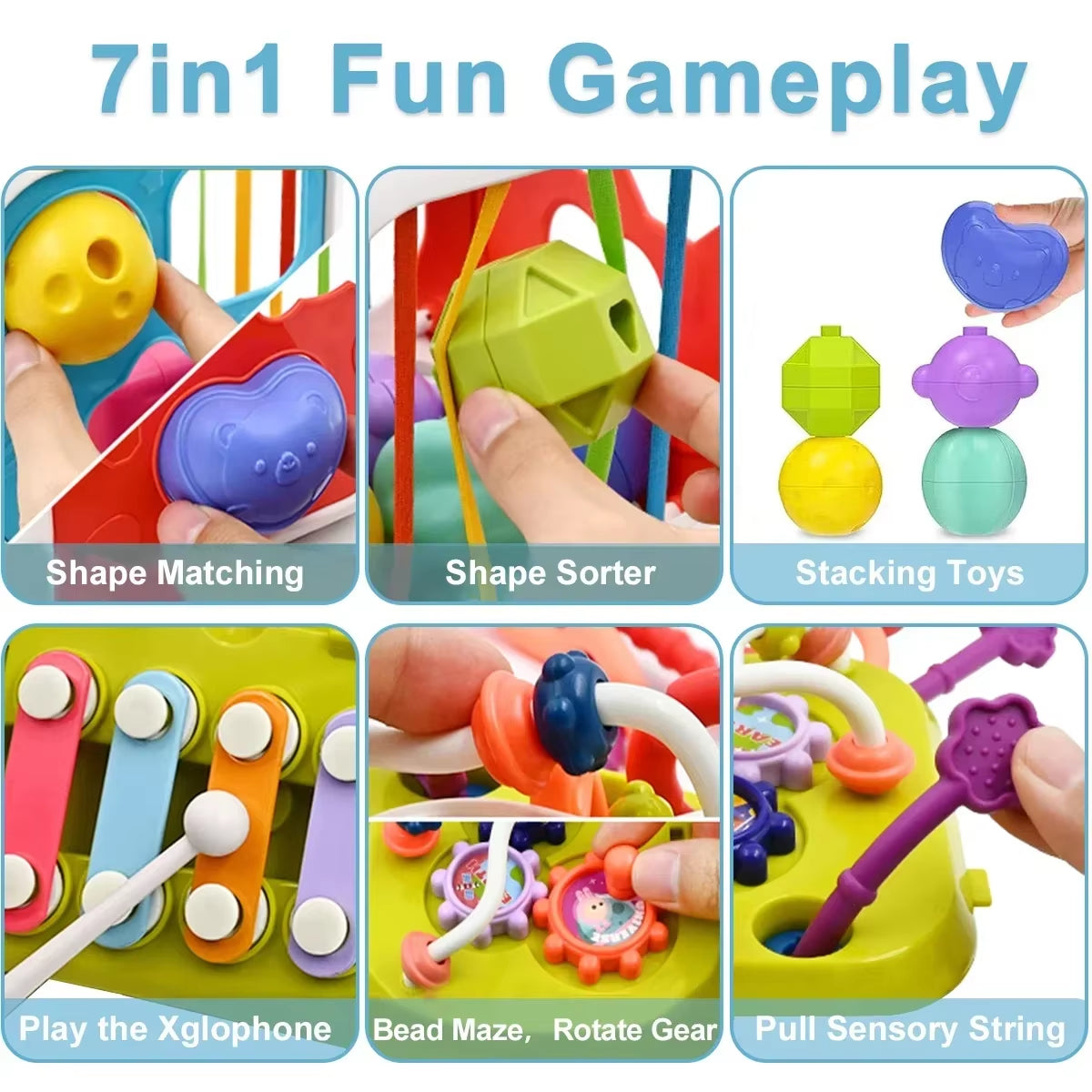 New Colorful Shape Blocks Sorting Game Baby Montessori Learning Educational Toys for Children Bebe Birth Inny 6 12 Months Gift