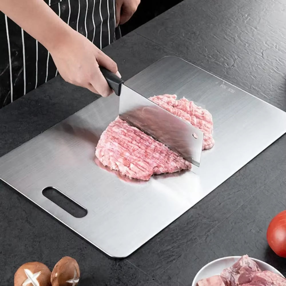 Thickened Stainless Steel Cutting Board Antibacterial and Mildew-Proof Household Cutting Board Kitchen Kneading Dough Board