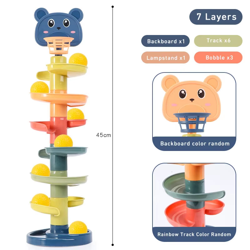 Montessori Rolling Ball Toy – Educational Toy for Babies