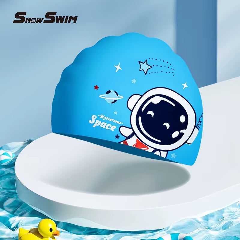 Kids Cartoon Silicone Swim Cap