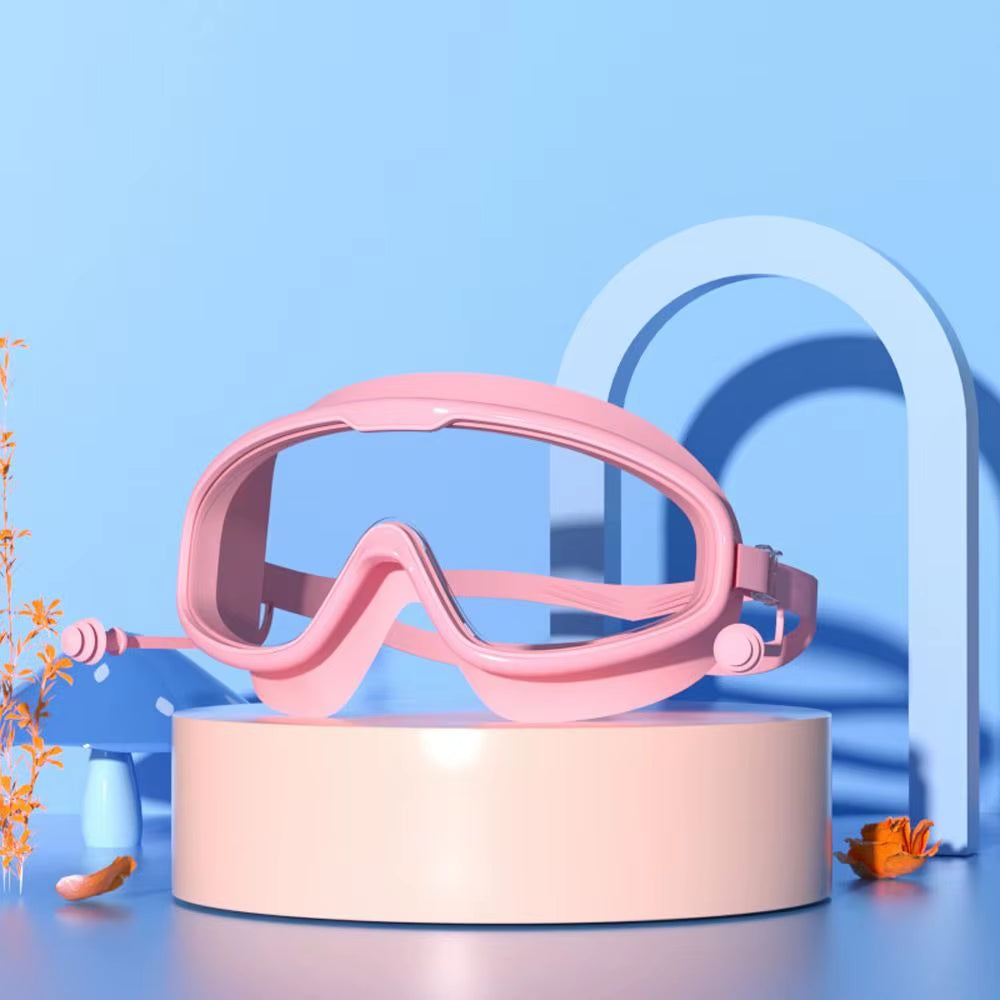 Kids Swim Goggles – Anti-Fog, No-Leak, Clear Wide Vision for 3–15 Years Old