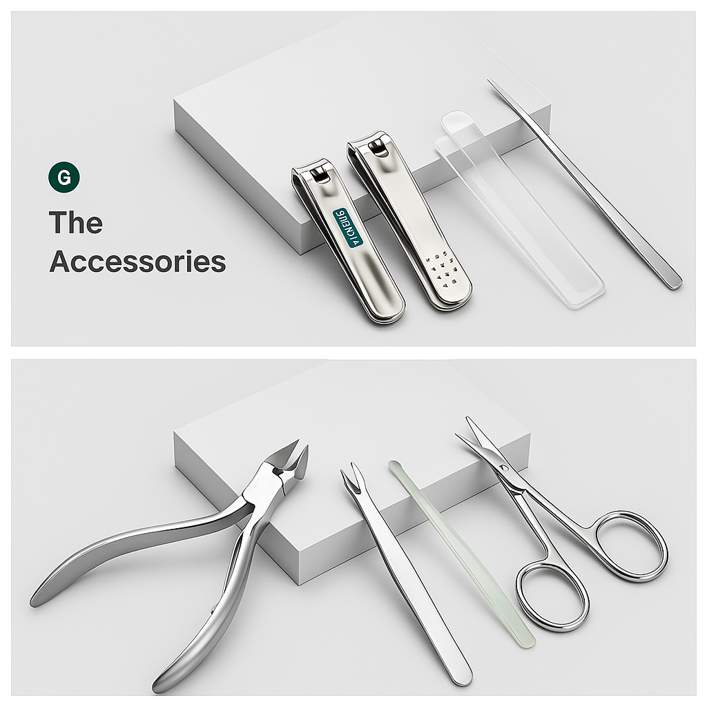 Manicure & Pedicure Set – Stainless Steel Nail Clippers with Travel Case