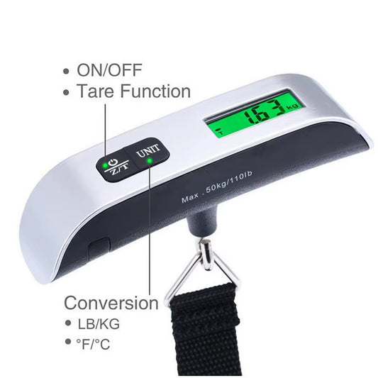 10G-50Kg Portable Scale Digital LCD Display Electronic Luggage Hanging Suitcase Travel Weighs Baggage Bag Weight Balance Tools