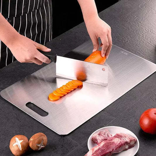 Thickened Stainless Steel Cutting Board Antibacterial and Mildew-Proof Household Cutting Board Kitchen Kneading Dough Board