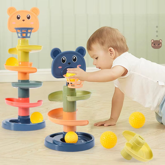 Montessori Rolling Ball Toy – Educational Toy for Babies