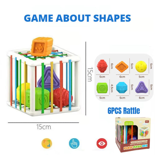 Colorful Shape Blocks Sorting Game Baby Montessori Learning Educational Toys for Children Bebe Birth 0 12 Months Gift Juguetes