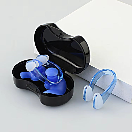 Swimming Nose Clip & Earplug Set – Eco-Friendly for Kids & Adults