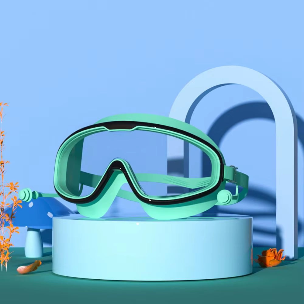Kids Swim Goggles – Anti-Fog, No-Leak, Clear Wide Vision for 3–15 Years Old