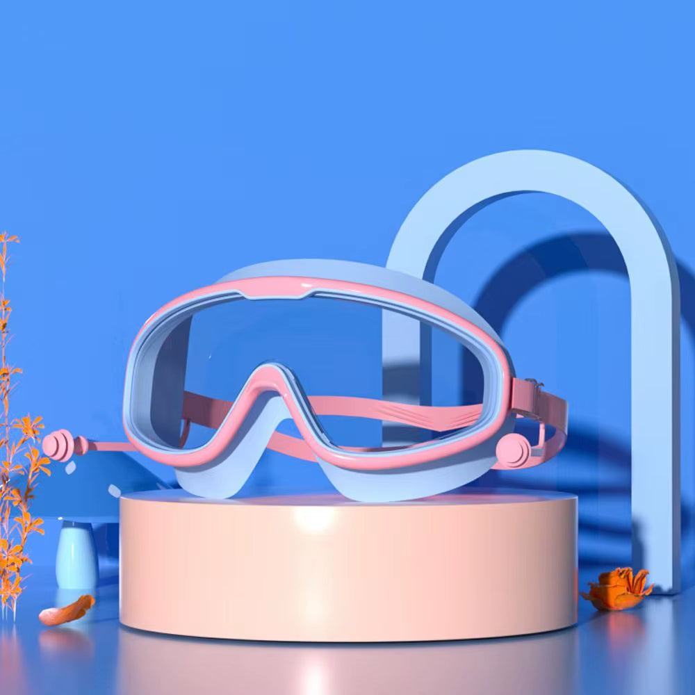 Kids Swim Goggles – Anti-Fog, No-Leak, Clear Wide Vision for 3–15 Years Old
