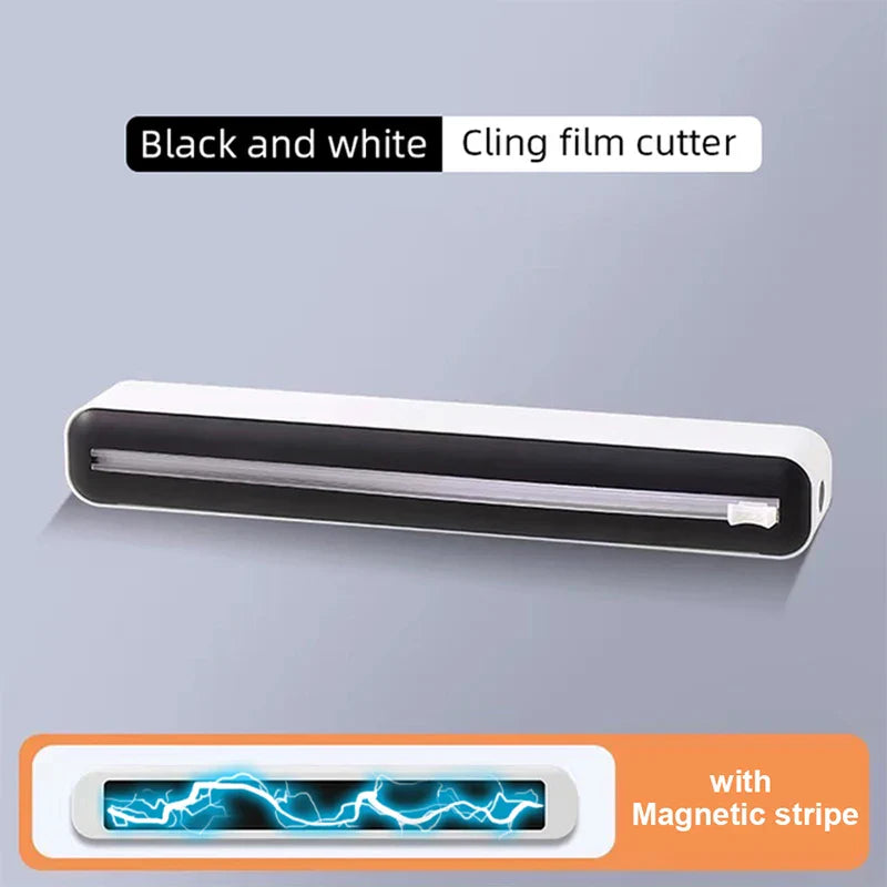 2-in-1 Magnetic Food Wrap Dispenser with Cutter