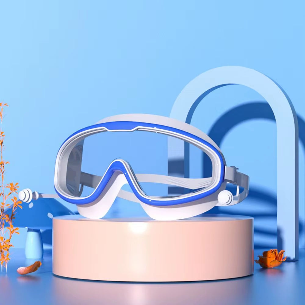 Kids Swim Goggles – Anti-Fog, No-Leak, Clear Wide Vision for 3–15 Years Old