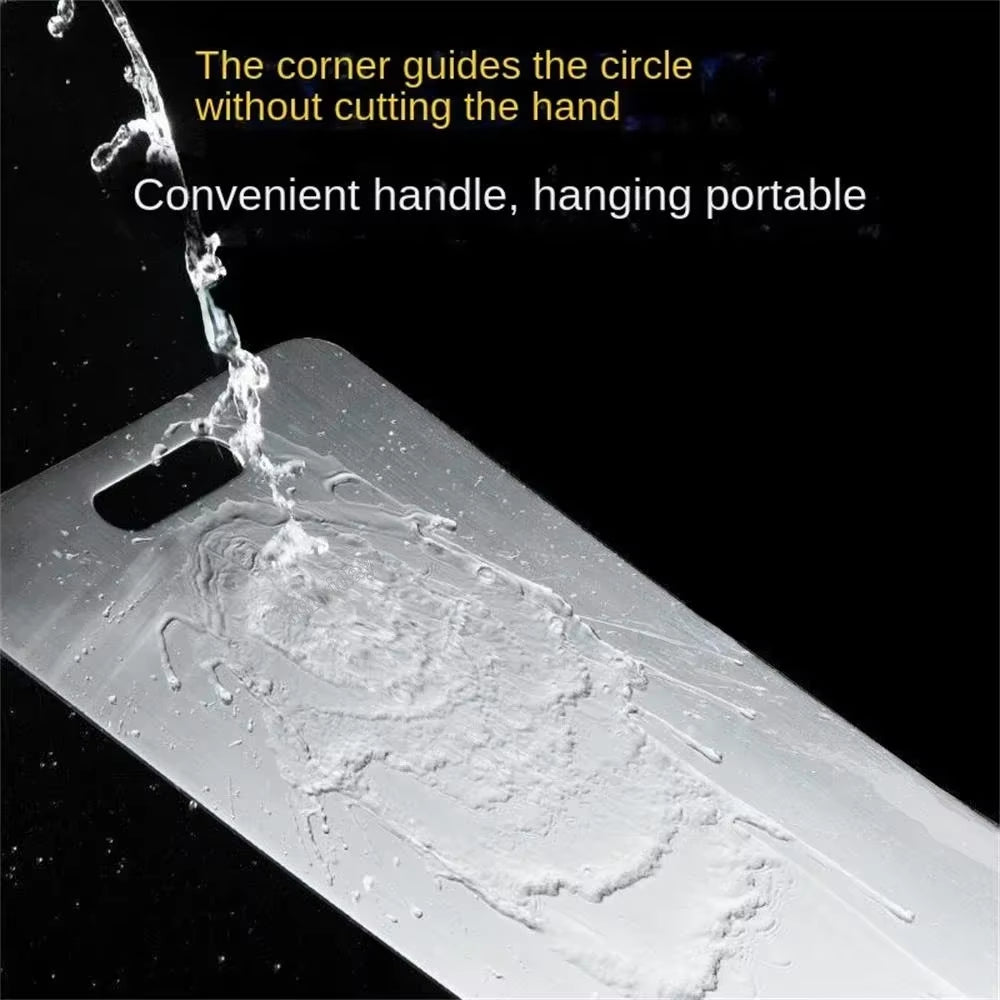 Thickened Stainless Steel Cutting Board Antibacterial and Mildew-Proof Household Cutting Board Kitchen Kneading Dough Board