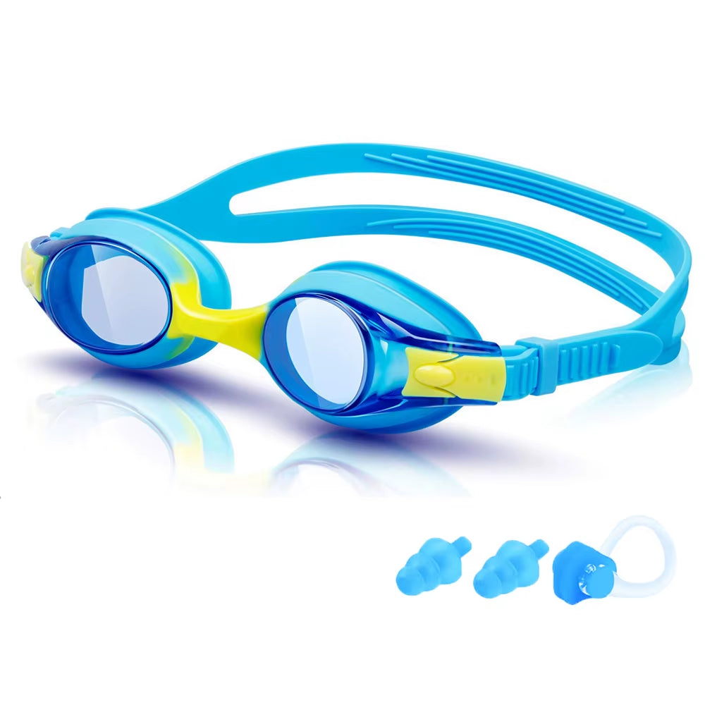 Kids Swimming Goggles with Adjustable Strap (Ages 3–14)